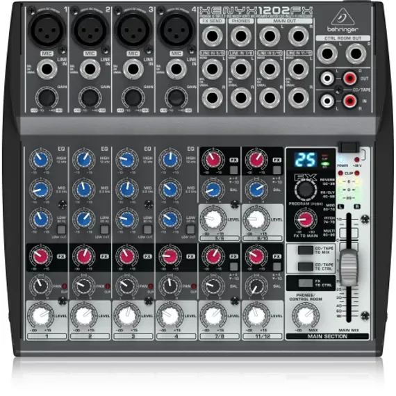 Behringer 1202FX - микшер,4 микр. предусил.,8 линейных входов,24-битный эффект-процессор