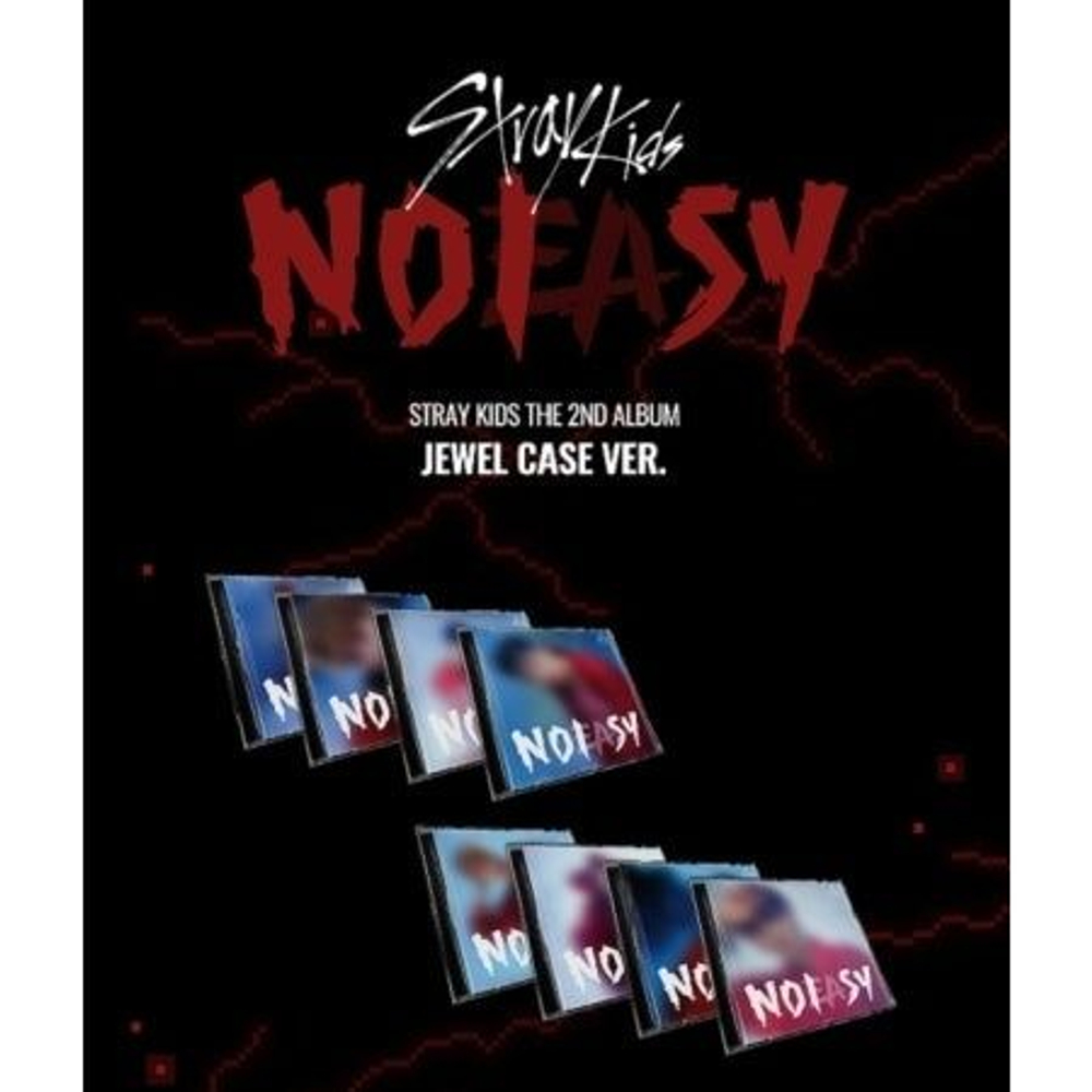 Альбом STRAY KIDS - NOEASY 2nd Album Jewel Case 8 Version SET