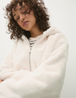 Женская куртка с капюшоном с мехом - BERSHKA