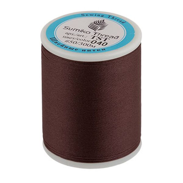 Нитки для трикотажных тканей SumikoThread 300 м, (328 ярд), 040 т.коричневый