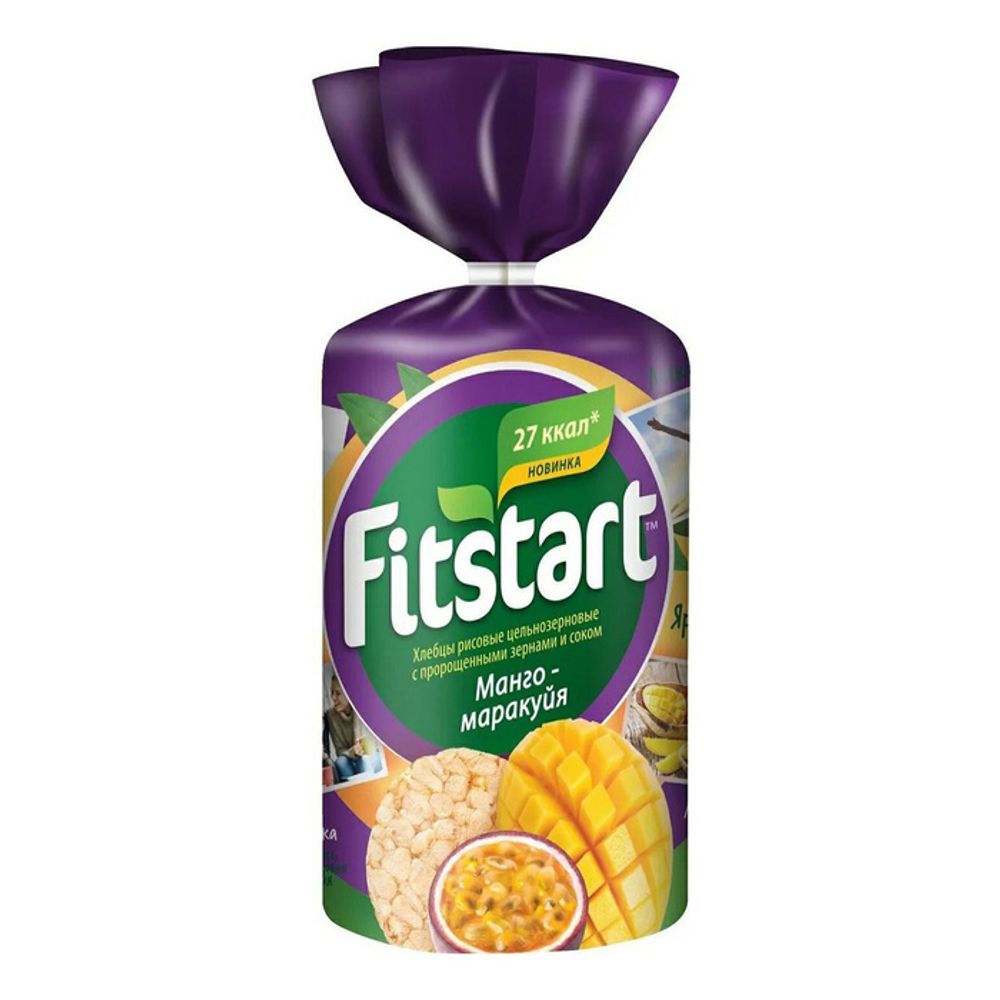Хлебцы FITSTART рисовые Манго маракуйя 100г