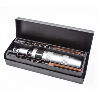 Отвертка ударная с набором бит и адаптером,14пр.1/2''(F)х5/16''(F) (PH1,2,3х35мм, PH3х70мм, SL5,6,8,9х35мм, SL8х70мм, H4,5,6х35мм),в метал. кейсе FORCEKRAFT FK-5064C