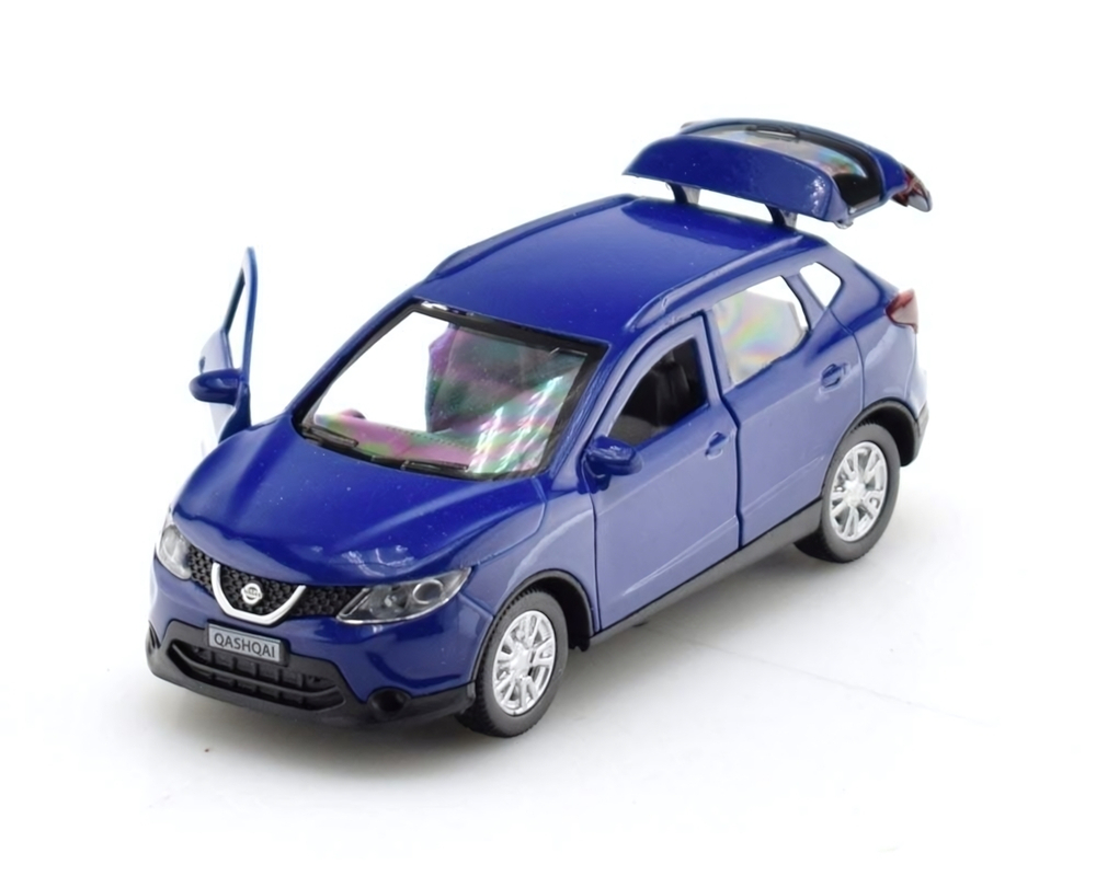 Модель ин. мет. "Nissan Qashqai" 12см. открыв. двери, синий. коробка QASHQAI-BU (Технопарк)