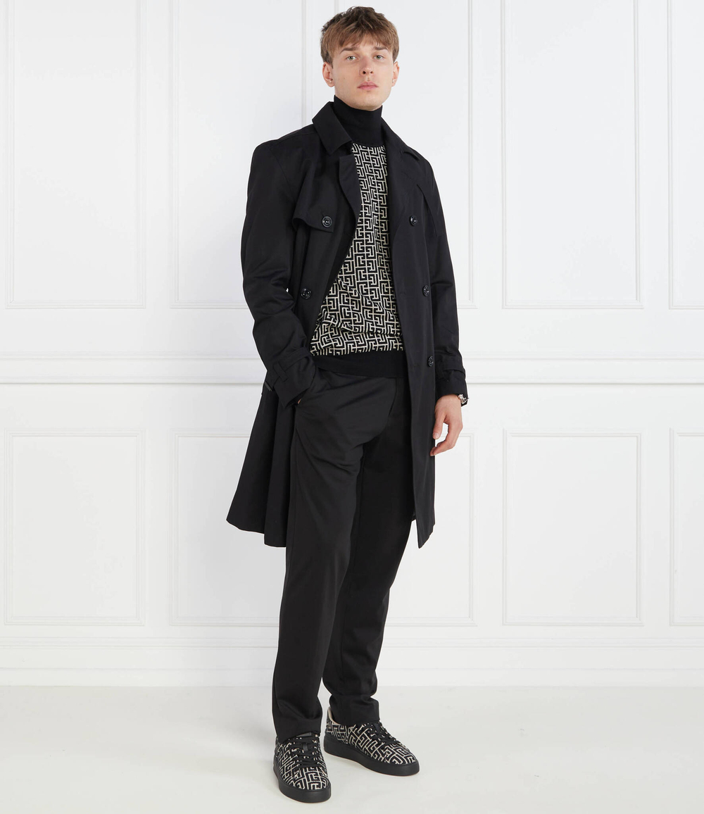 Хлопковый гольф Balmain - черный(BH1KF010 KB03)