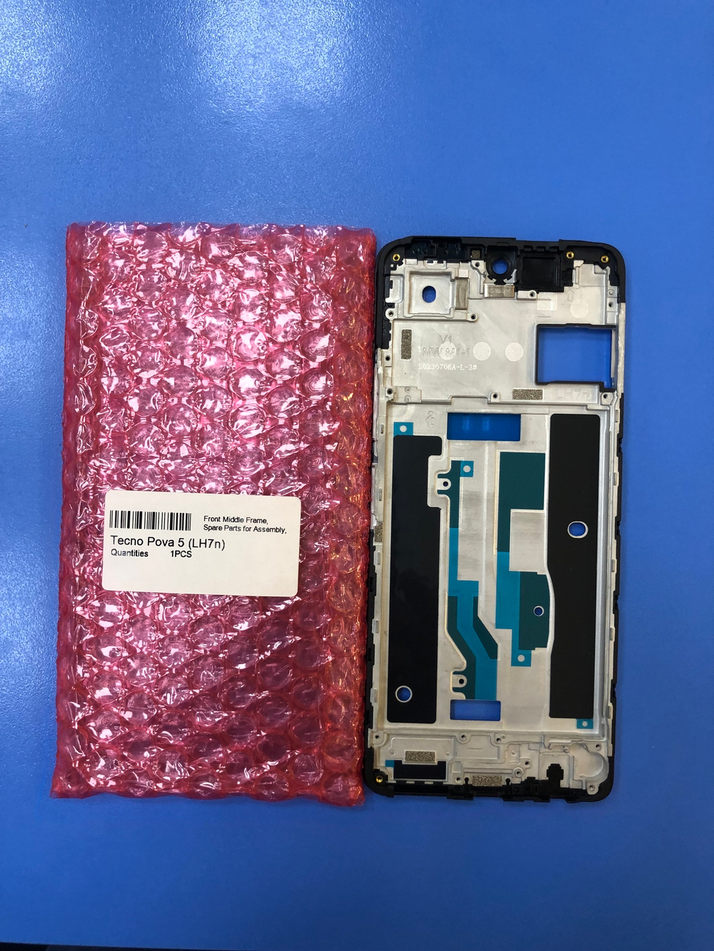 Tecno Pova 5(LH7n) Средняя часть корпуса, рамка дисплея Оригинал