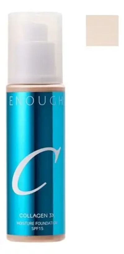 Enough Moisture Foundation SPF15 № 00 Collagen 3x Тональная основа для лица с коллагеном увлажняющая тон №00, 100 мл