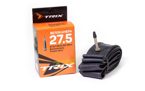 Камера TRIX 27.5"x 1.95/2.125 FV 48 мм  Presta с длинным ниппелем (кор. 50 шт.)