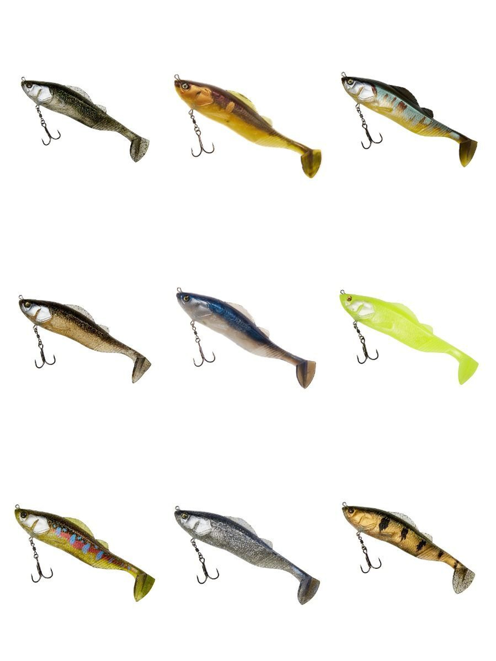 Мягкая приманка для рыбалки ADUSTA Pick tail swimmer 6" #210 Chart White