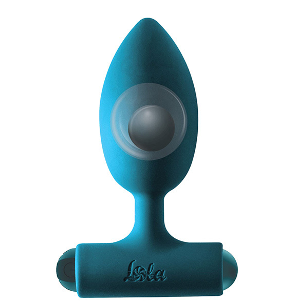 Бирюзовый анальный стимулятор 11,1см с перезаряжаемой вибропулей Lola Games Spice it up New Edition Perfection 2.0 8014-05lola
