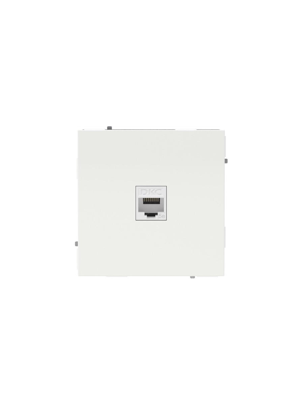 Розетка компьютерная 1-м KANT RJ45 кат.5E без шторки бел. песок DKC 7010663