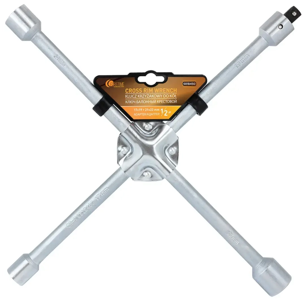 Ключ балонный крестовой 1/2''(17х19,21х22мм) FORSTIME FT-681B450