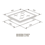 Индукционная варочная панель Meferi MIH905BK POWER фото 10
