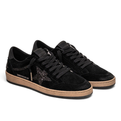 Women's Ball Star Suede Glitter Low-Top Sneakers