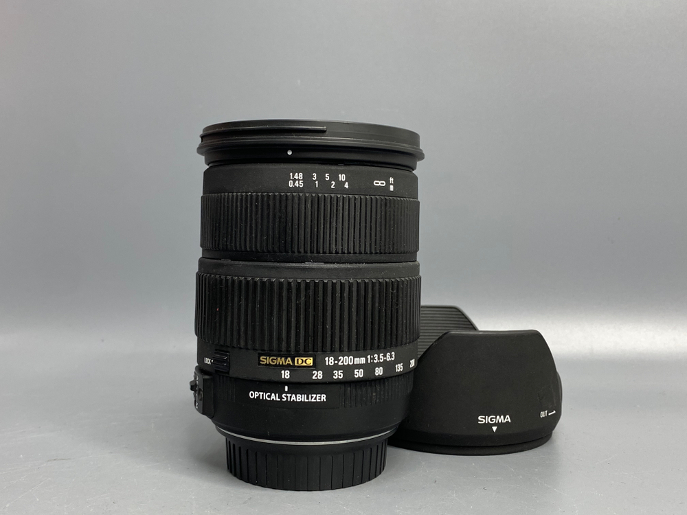 Sigma AF 18-200mm f/3.5-6.3 DC Canon нерабочая диафрагма