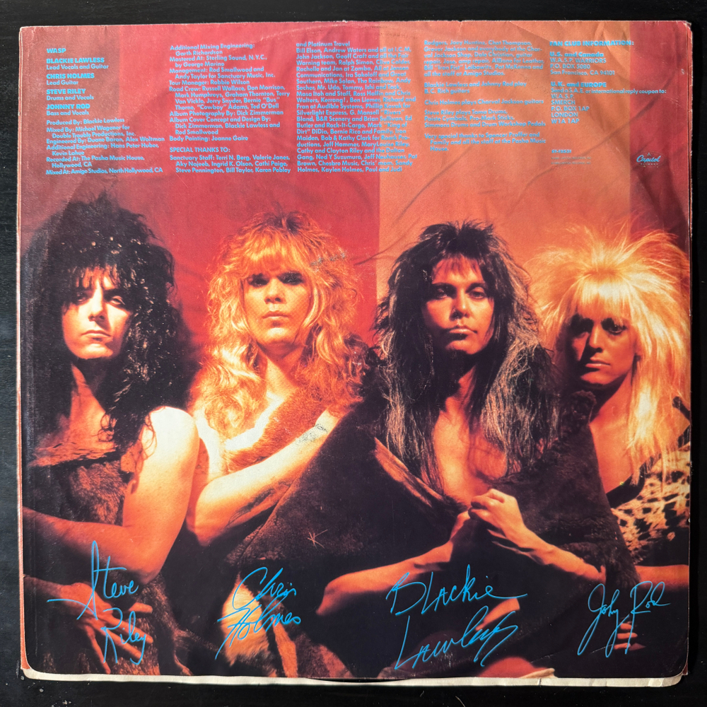 W.A.S.P. ‎– Inside The Electric Circus (Канада 1986г.)