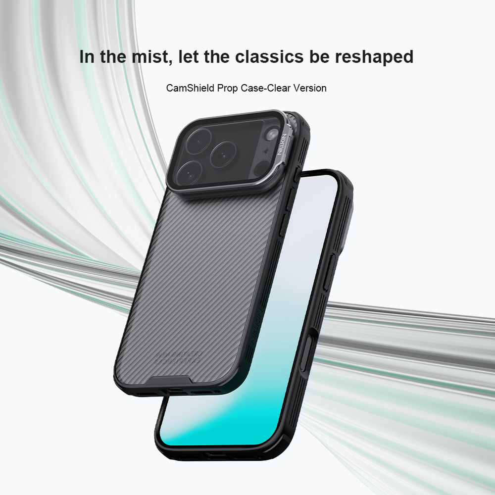 Чехол тонированный на смартфона iPhone 17 Pro, серия CamShield Prop (версия с прозрачной крышкой объектива) от Nillkin