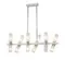 Люстра подвесная Rilon 74784/12L WHITE+CHROME, 12×40 Вт, хромированная и белая