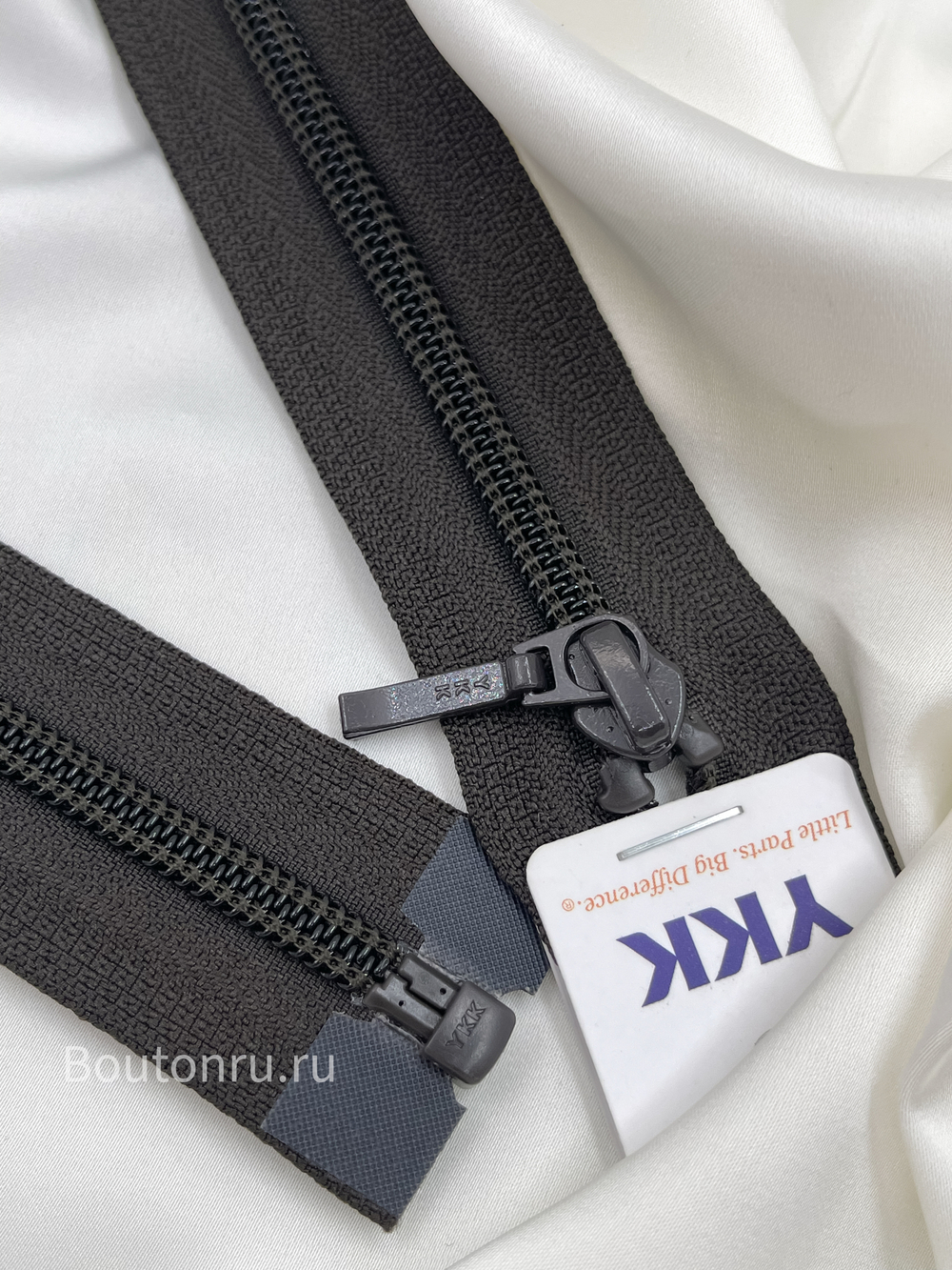 Молния YKK витая разъемная плоская тип 5, темно-коричневый 916