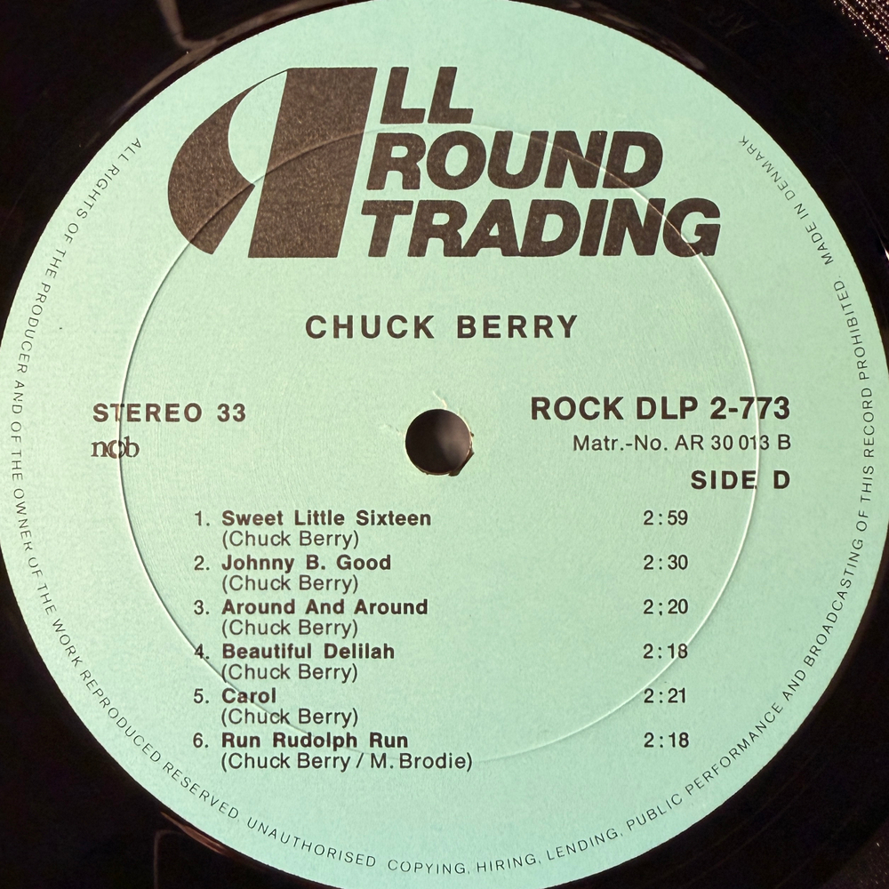 Chuck Berry ‎– Back In The USA 2LP (Дания)