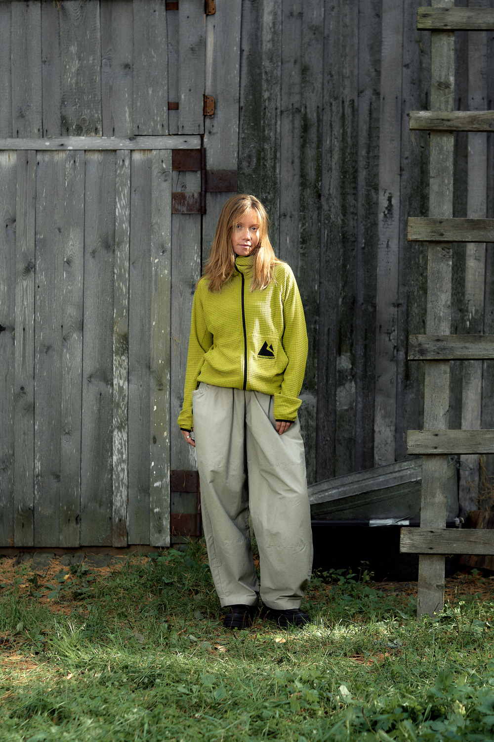 Худи Called a Garment Grid-Tex Hoodie "Golden Olive"