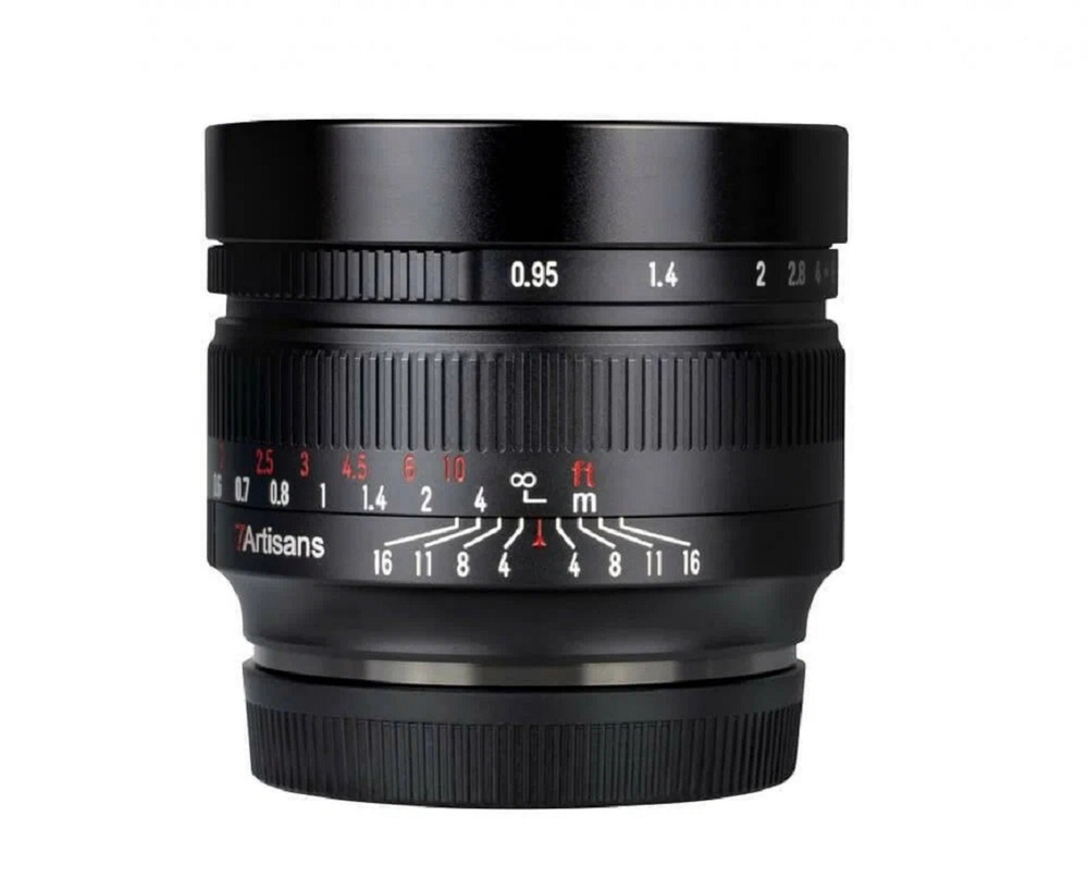 Объектив 7Artisans 50mm f/0.95 Sony E, формат матрицы APS-C.