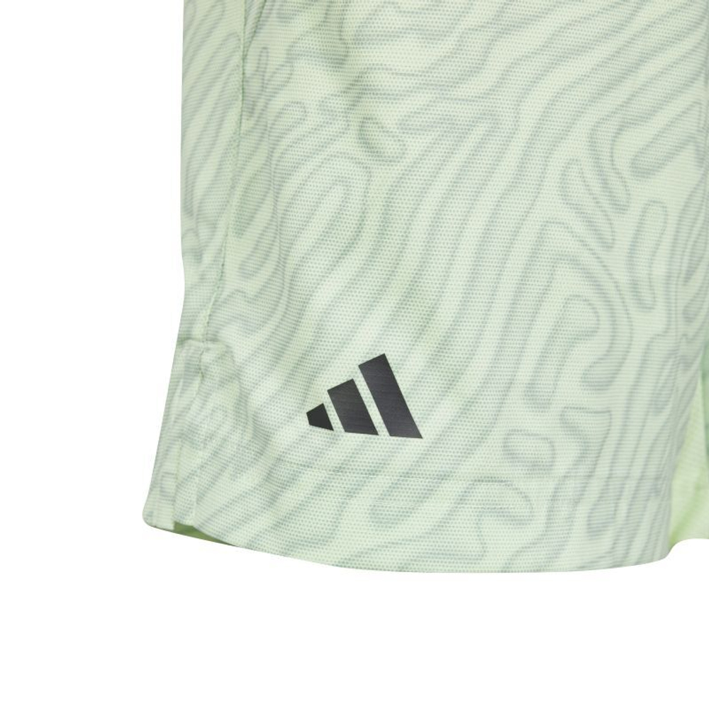 Шорты для мальчика теннисные Adidas Tennis Pro Shorts Kids - semi green spark/silver green