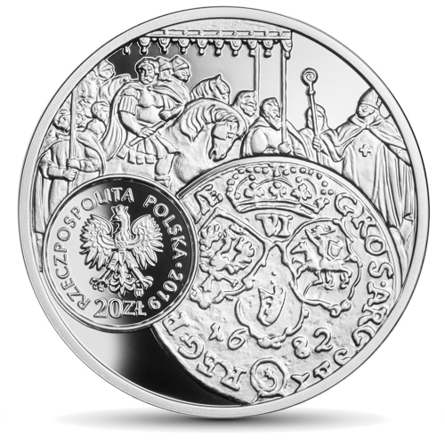 20 злотых.  Шостак 1682 года Яна III Собеского История польской монеты. Польша. 2019 год. PROOF