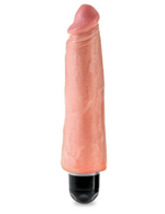 Телесный вибратор-реалистик 8 Vibrating Stiffy - 24,8 см. (Цвет: телесный)