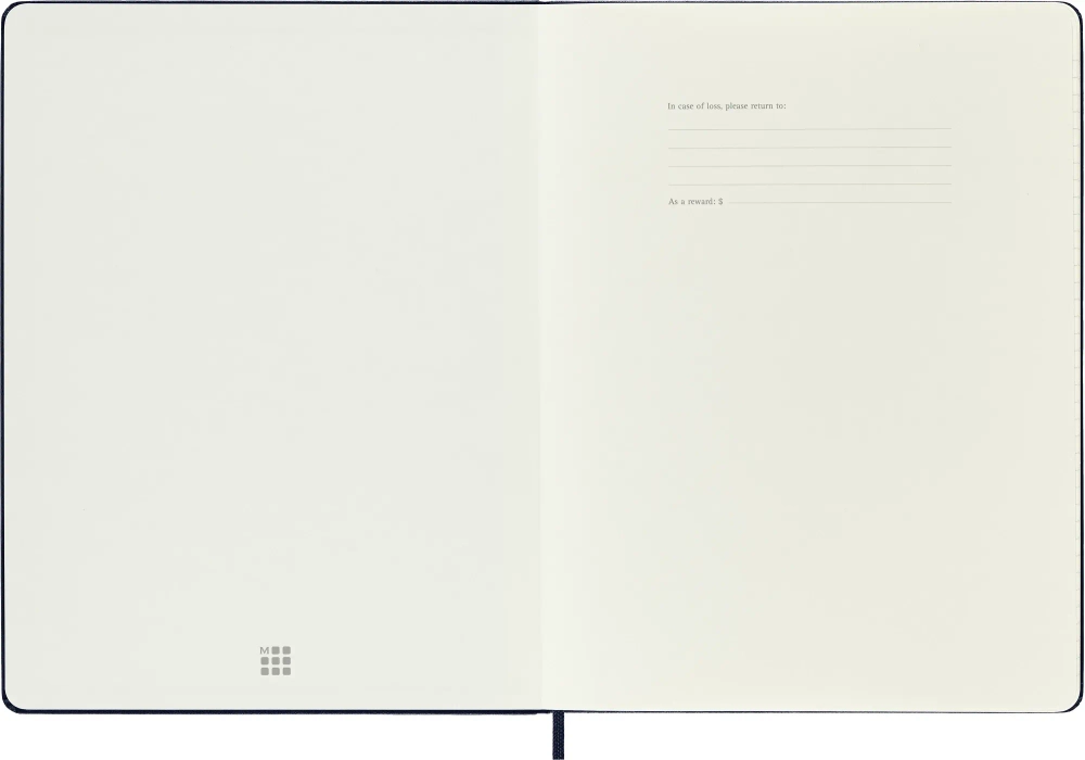 Еженедельник (DHB2012WN4) Moleskine Classic WKNT XL 190х250мм 144стр. синий сапфир