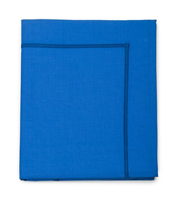 Наволочка bleu royal перкаль Blanc des Vosges 50x73 Синий