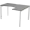 Стол эргономичный правый на металлокаркасе НТМП.П-060.ПР  1600x1000x750 Аргентум-МП