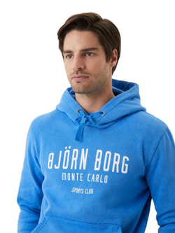 Мужская теннисная кофта Björn Borg Sthlm Hoodie - palace blue