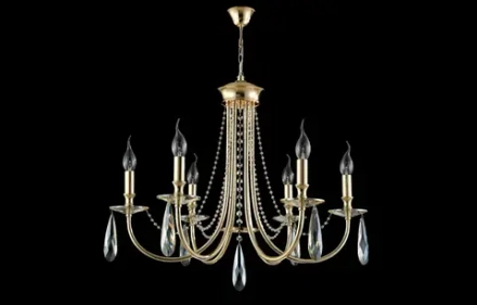Люстра Crystal Lux VICTORIA SP6 GOLD/AMBER 3340/306