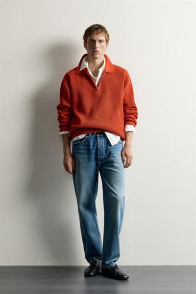 ТРИКОТАЖНОЕ ПОЛО НА МОЛНИИ — ZARA · 5755/353