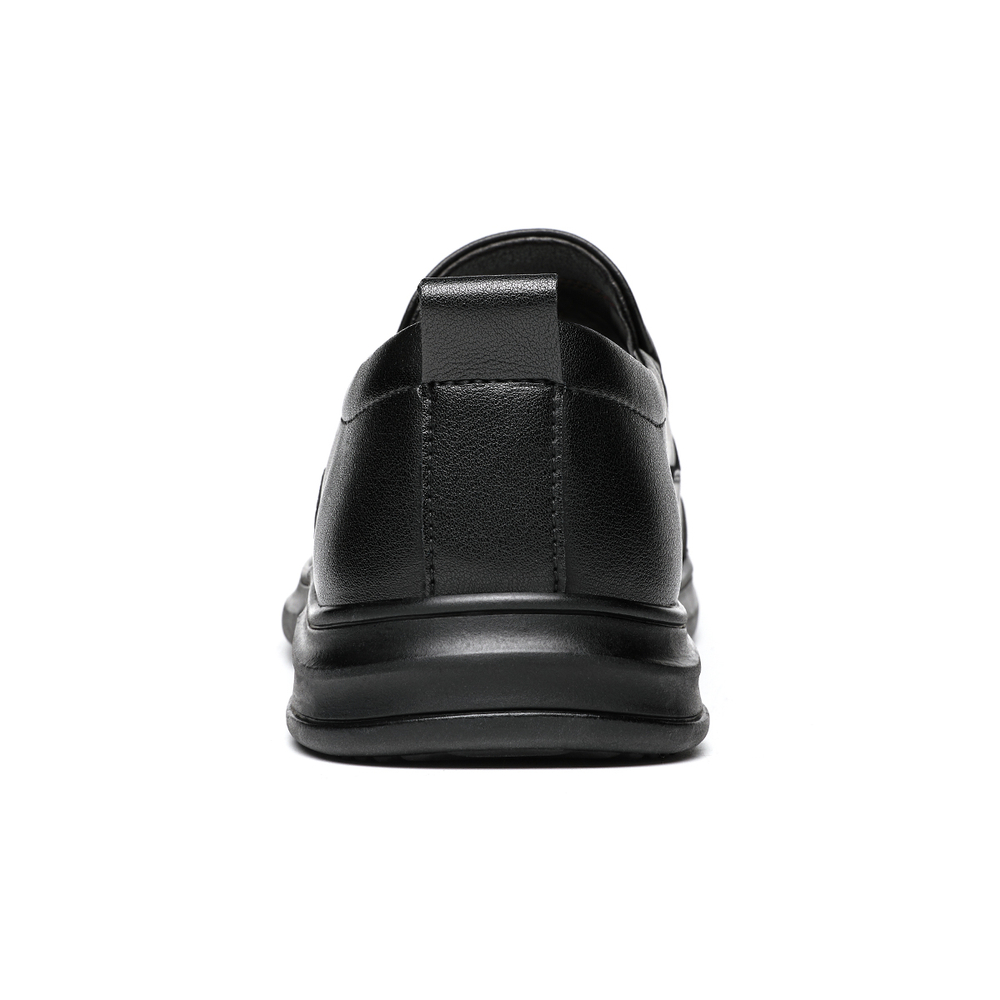 CHINT Cow Split Leather Men"s Casual Shoes Men"s Black