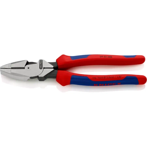 Плоскогубцы электромонтера черненые 240 мм Knipex 09 02 240