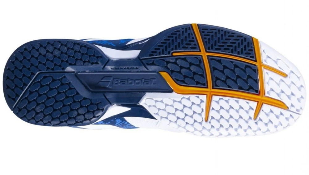 Теннисные кроссовки Babolat Propulse Blast All Court Men - white/dark blue