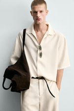 РУБАШКА RELAXED FIT ИЗ СТРУЯЩЕЙСЯ ТКАНИ — ZARA · 4364/653