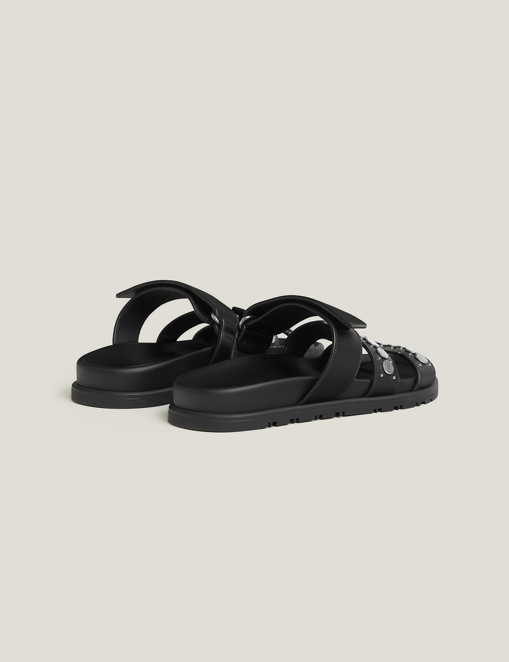 Hermes Chypre Sandal Clous de Selle W "Noir"