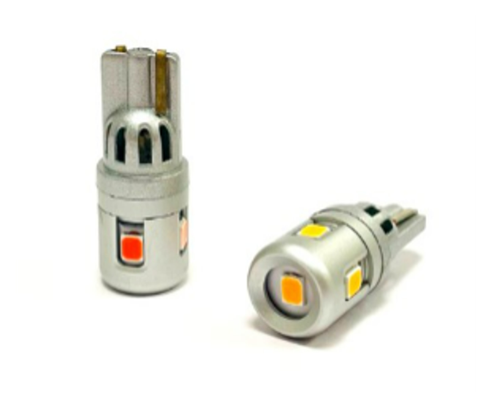 Светодиодная лампа W5W T10-5GS5 (оранжевый), 1шт