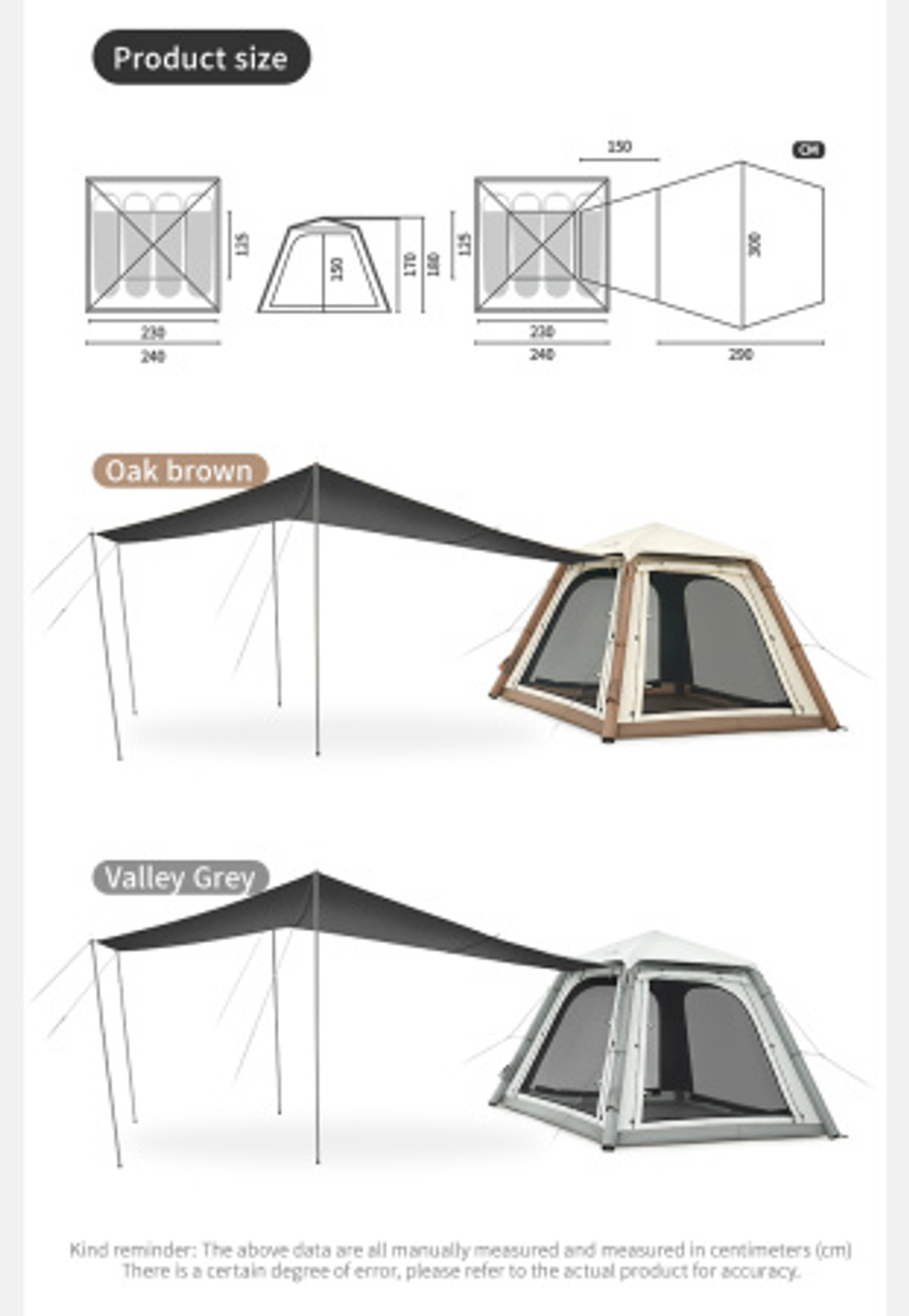 Палатка Naturehike Ango Air Pro, 4-местная, быстросборная, надувной каркас, коричневая, артикул CNK2550WS017-4BR