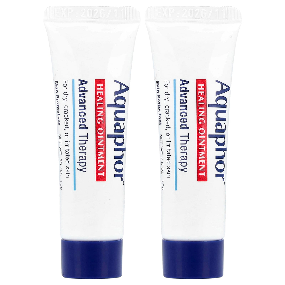 Aquaphor, Advanced Therapy, лечебная мазь, 2 тюбика по 10 г (0,35 унции)