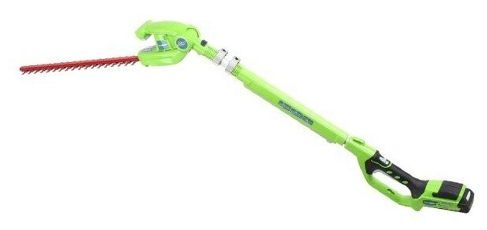 Кусторез штанговый аккумуляторный GREENWORKS G24PH51 24V, 51 см, с 1 АКБ 2Ач и ЗУ (2300707UA)