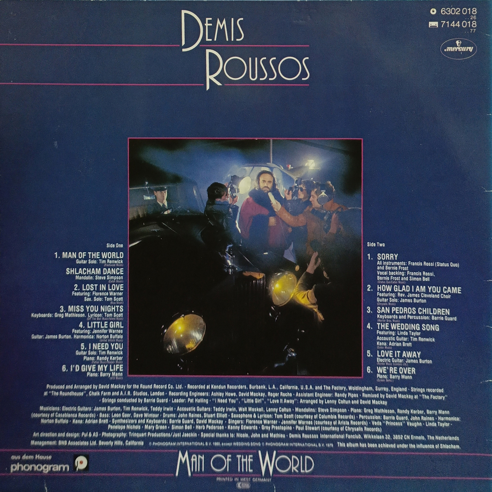 Demis Roussos / Man Of The World (LP)