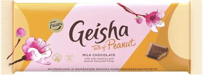 Fazer Geisha шоколад с орехово-сливочной начинкой со вкусом арахиса 100 г (Финляндия)
