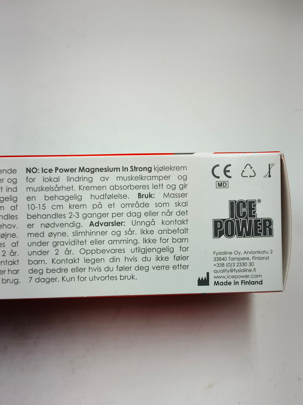 Крем с магнием охлаждающий Magnesium In Strong 90 г ( Из Финляндии )