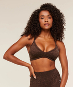 Топ GYMSHARK Adapt Animal Sports Bra Brown