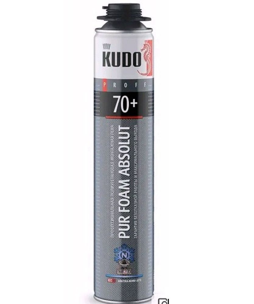 Пена монтажная KUDO PROFF ARKTIKA NORD 70+ профи зимняя ДО -25С !!! 1000г / KUPP10WN70+ * АКЦИЯ Пена монтажная KUDO PROFF ARKTIKA NORD 70+ профи зимняя ДО -25С !!! 1000г / KUPP10WN70+ * АКЦИЯ