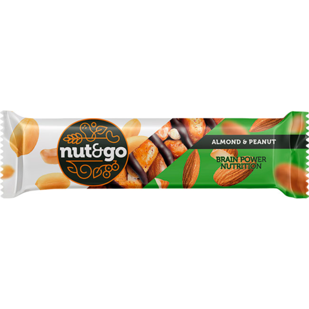 Батончик миндально-арахисовый Nut&go 36 гр
