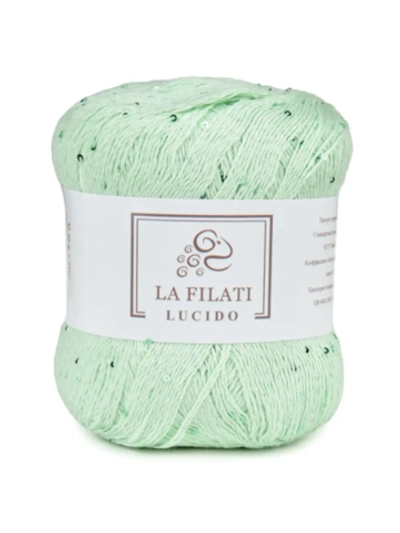 Пряжа Lucido, 100г, 445м, 90%хлопок, 10%микропайетки, (цена за 1 шт)